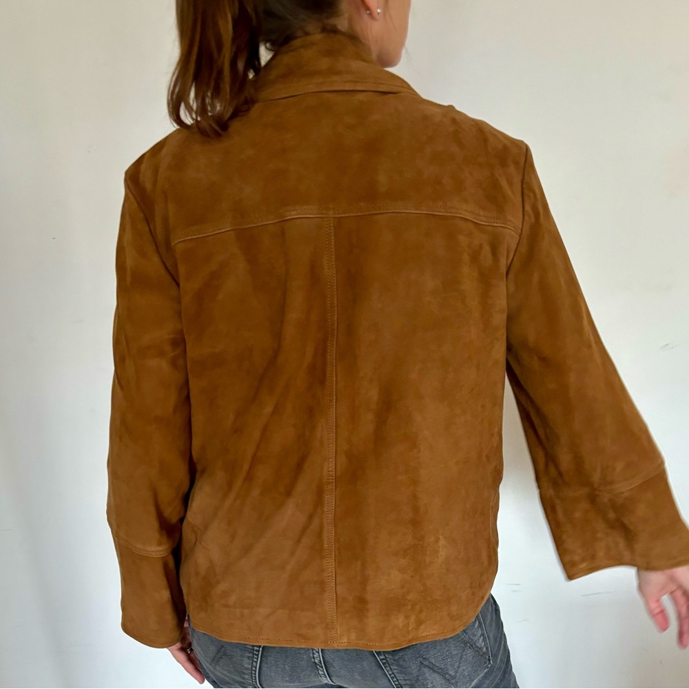 Gerard Darel Suede Moto Jacket Size 10 - Picture 5 of 7